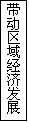 文本框: 带动区域经济发展